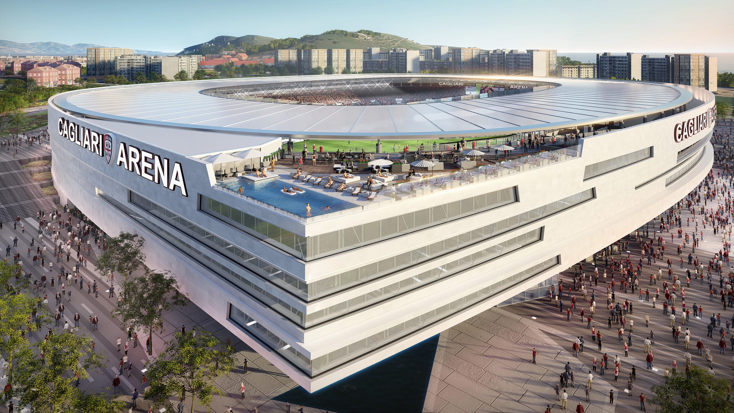 Nuovo Stadio del Cagliari. Firmato l’accordo con Sportium per l’incarico di Progettazione Definitiva