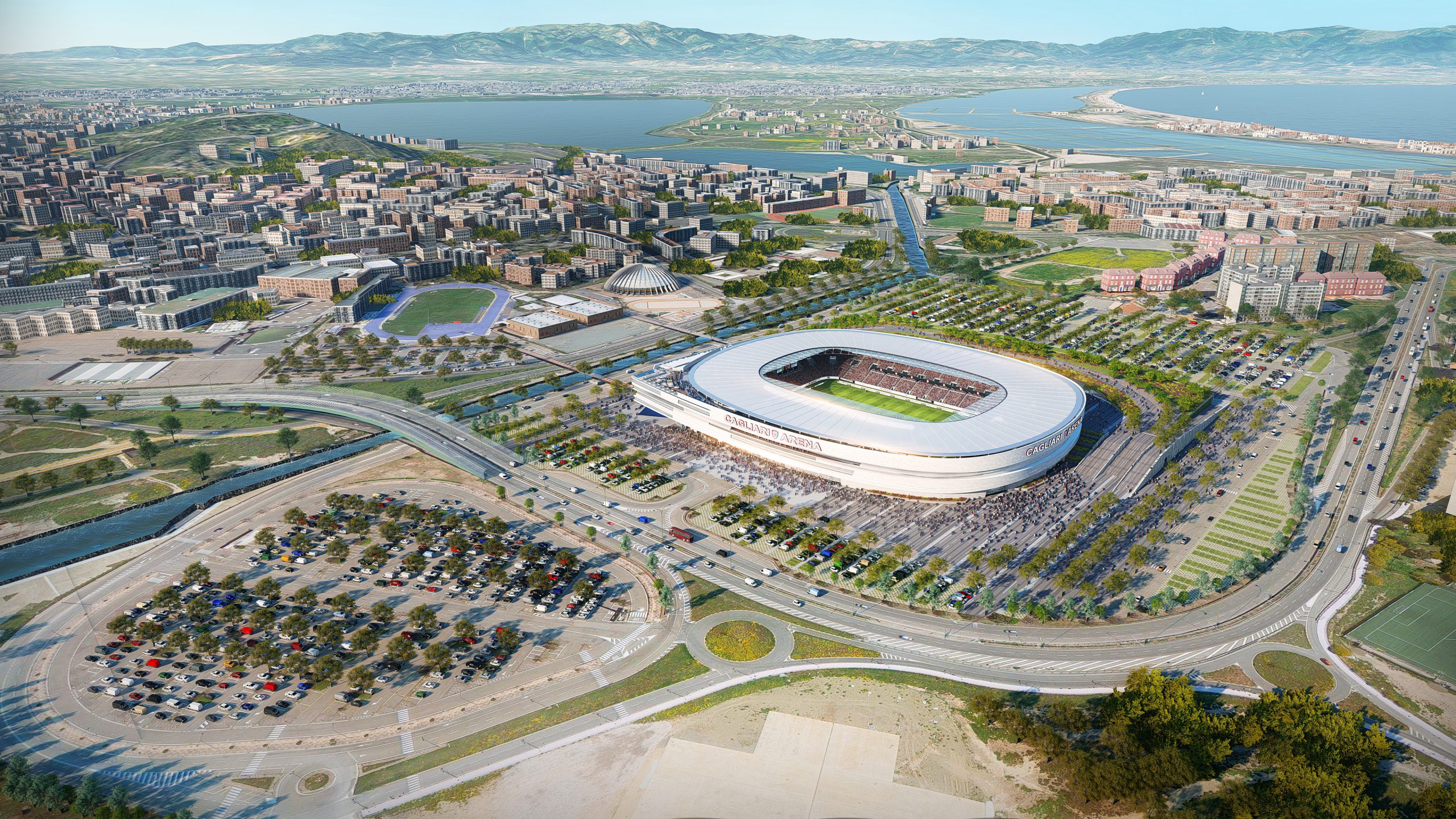 Nuovo Stadio del Cagliari. Firmato l’accordo con Sportium per l’incarico di Progettazione Definitiva