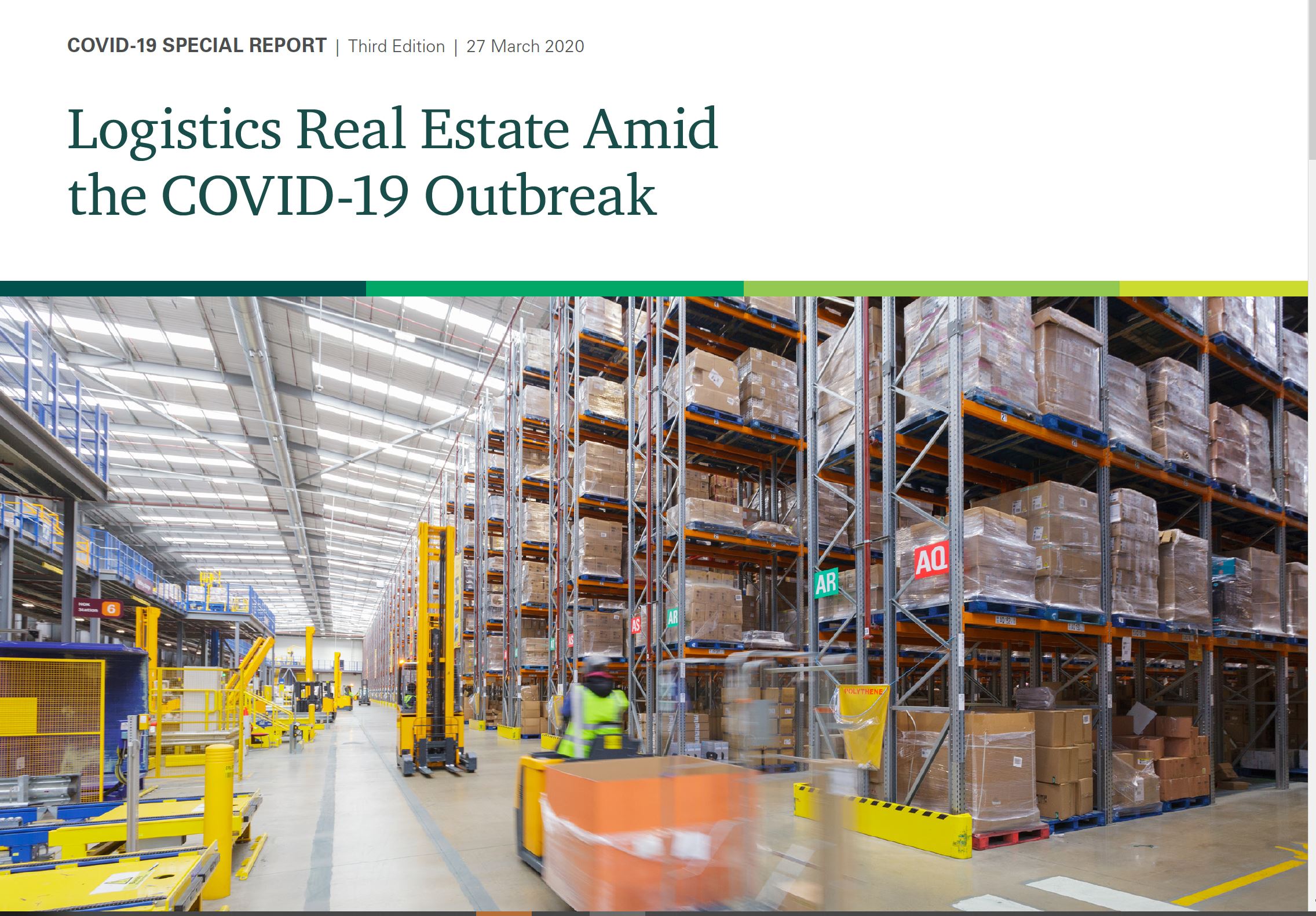 Prologis. Logistic Real Estate Amid. The COVID-19 outbreak