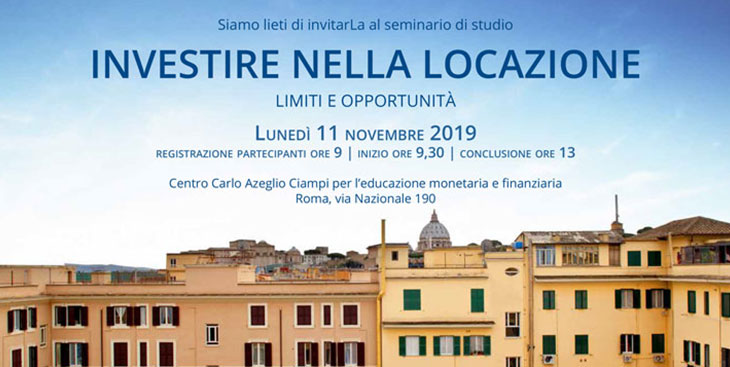 Seminario di studio: Investire nella locazione. Limiti e opportunità - SIDIEF