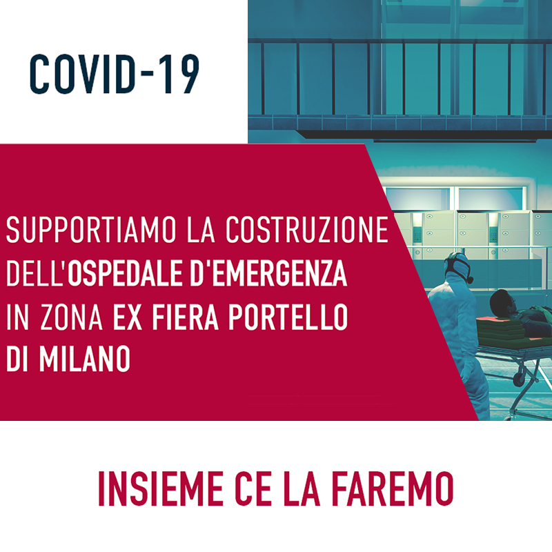 Sostieni insieme al Gruppo Gabetti la costruzione del nuovo ospedale Ex Fiera Portello di Milano