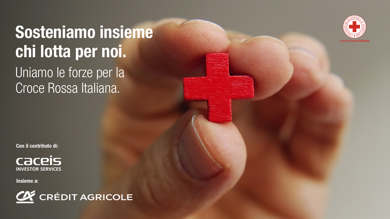 Sostieni la Croce Rossa Italiana insieme a CACEIS per il potenziamento di misure di biocontenimento e assistenza psicologica e sociosanitaria per i soggetti più vulnerabili