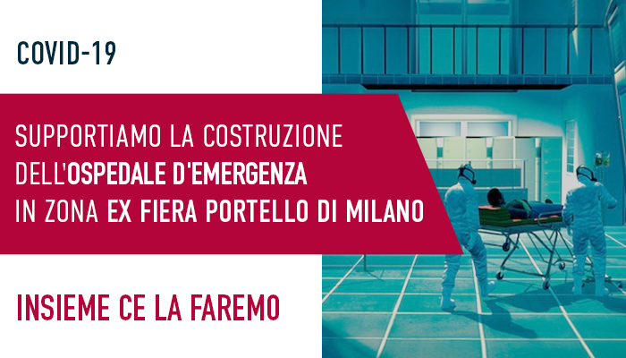 Sostieni insieme al Gruppo Gabetti la costruzione del nuovo ospedale Ex Fiera Portello di Milano