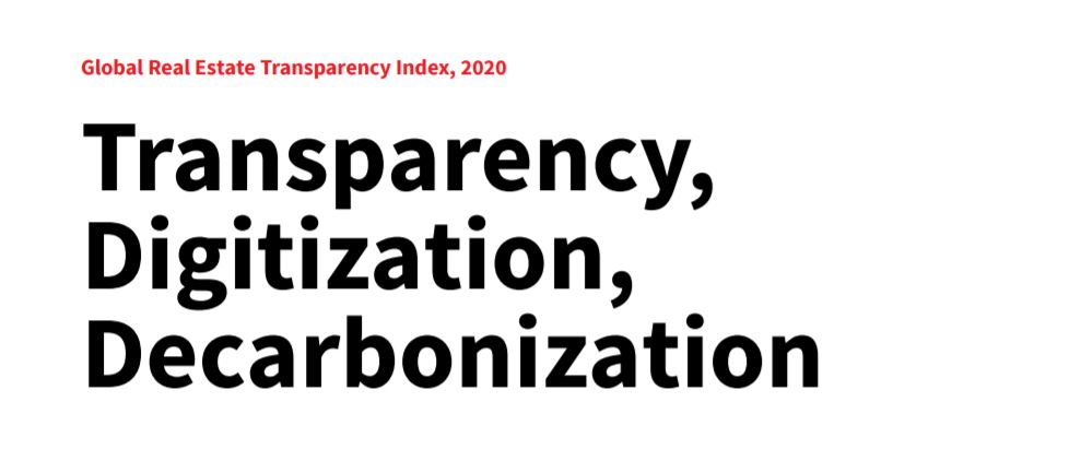JLL. Global Real Estate Transparency Index