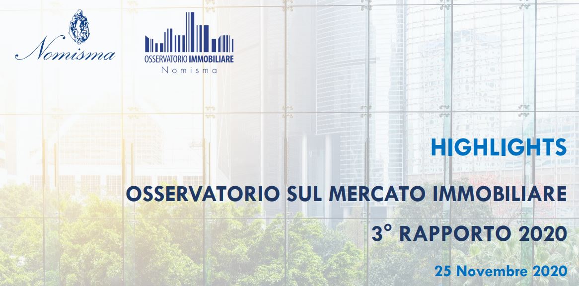 Nomisma. Osservatorio sul Mercato Immobiliare. 3° Rapporto 2020