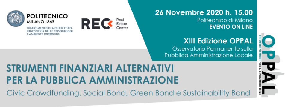 XIII Edizione OPPAL. Strumenti finanziari alternativi per la Pubblica Amministrazione.