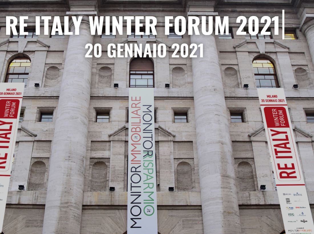 RE Italy Winter Forum. Rivedi l'intervento della Presidente Rovere