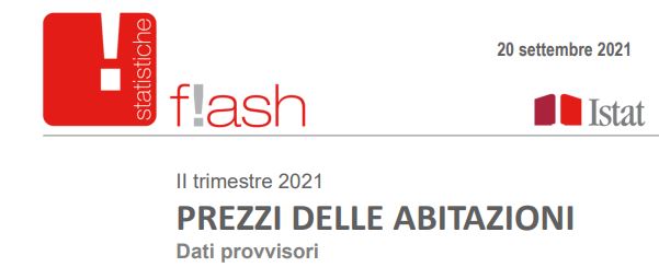 ISTAT. Prezzi delle abitazioni. II trimestre 2021