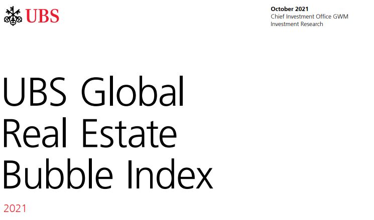 UBS Global Real Estate Bubble Index