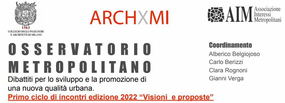 Osservatorio metropolitano. Dibattiti per lo sviluppo e la promozione di  una nuova qualità urbana
