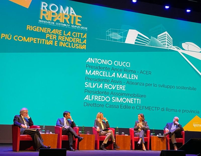 La Presidente Silvia Rovere è intervenuta a “Roma riparte. Rigenerazione, sostenibilita?, semplificazione”