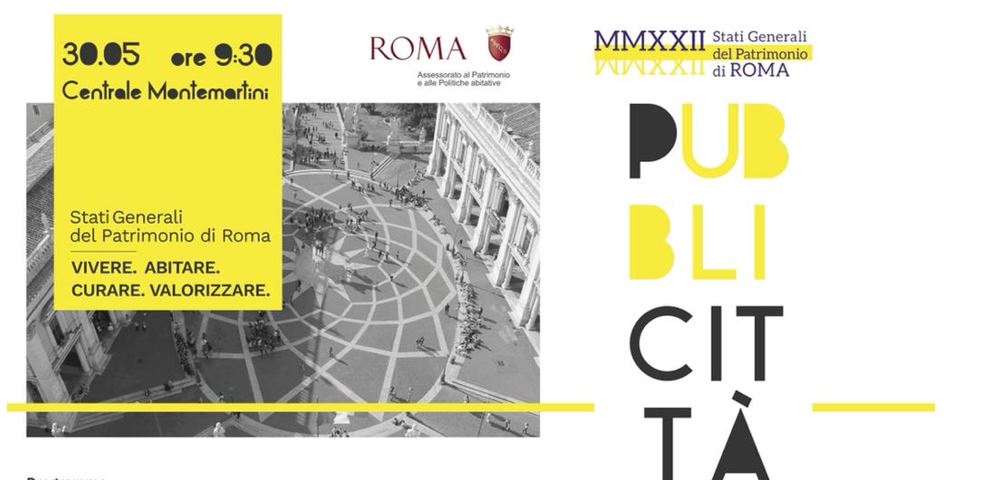 Invito Stati Generali del Patrimonio di Roma