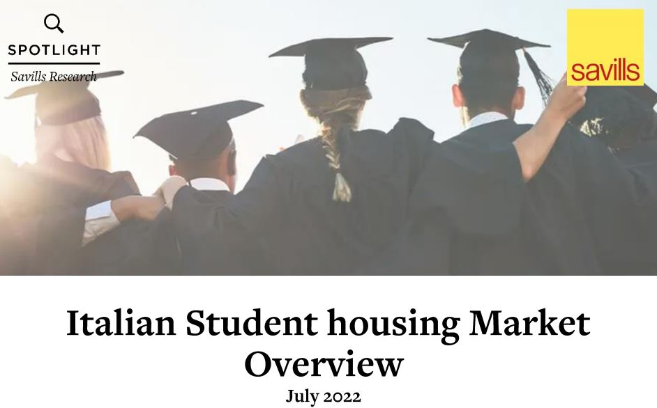Savills. Italian Student housing Market overview. July 2022