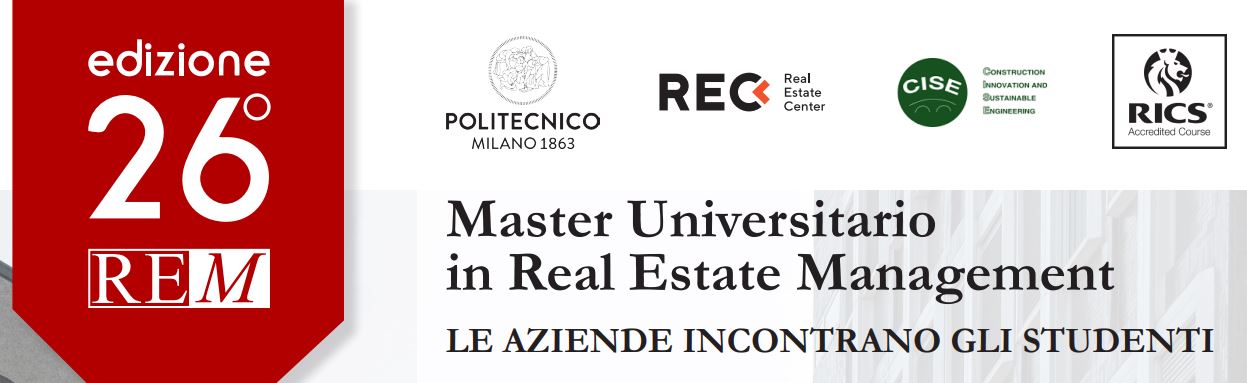 Convegno presentazione XXVI Edzione Master REM | Polimi