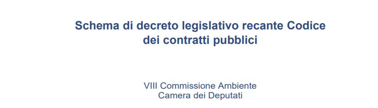 Audizione Assoimmobiliare sullo schema di decreto legislativo recante Codice dei contratti pubblici
