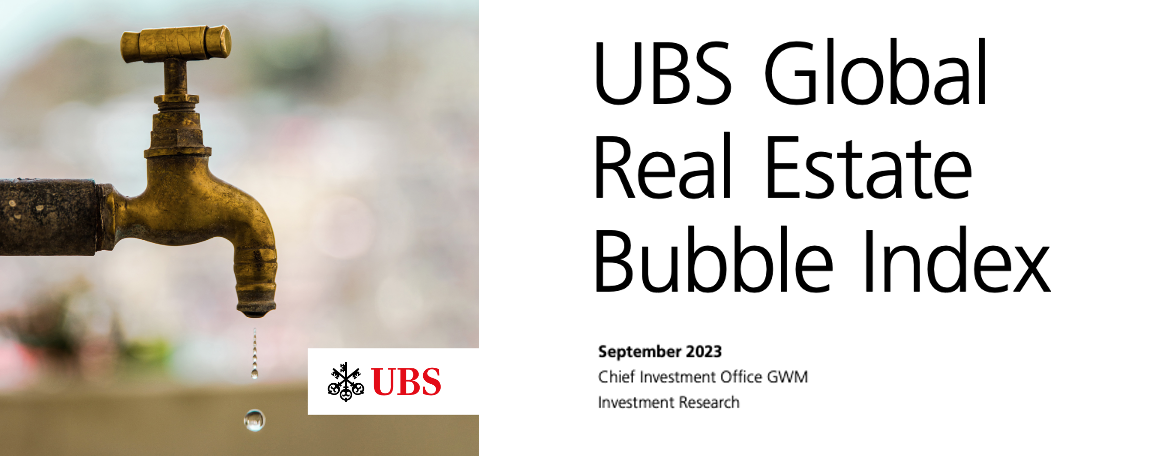 UBS. Global Real Estate Bubble Index 2023