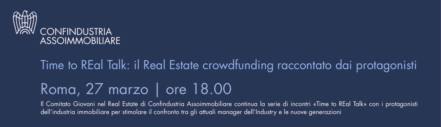 Comitato Giovani nel Real Estate. Time to REal Talk