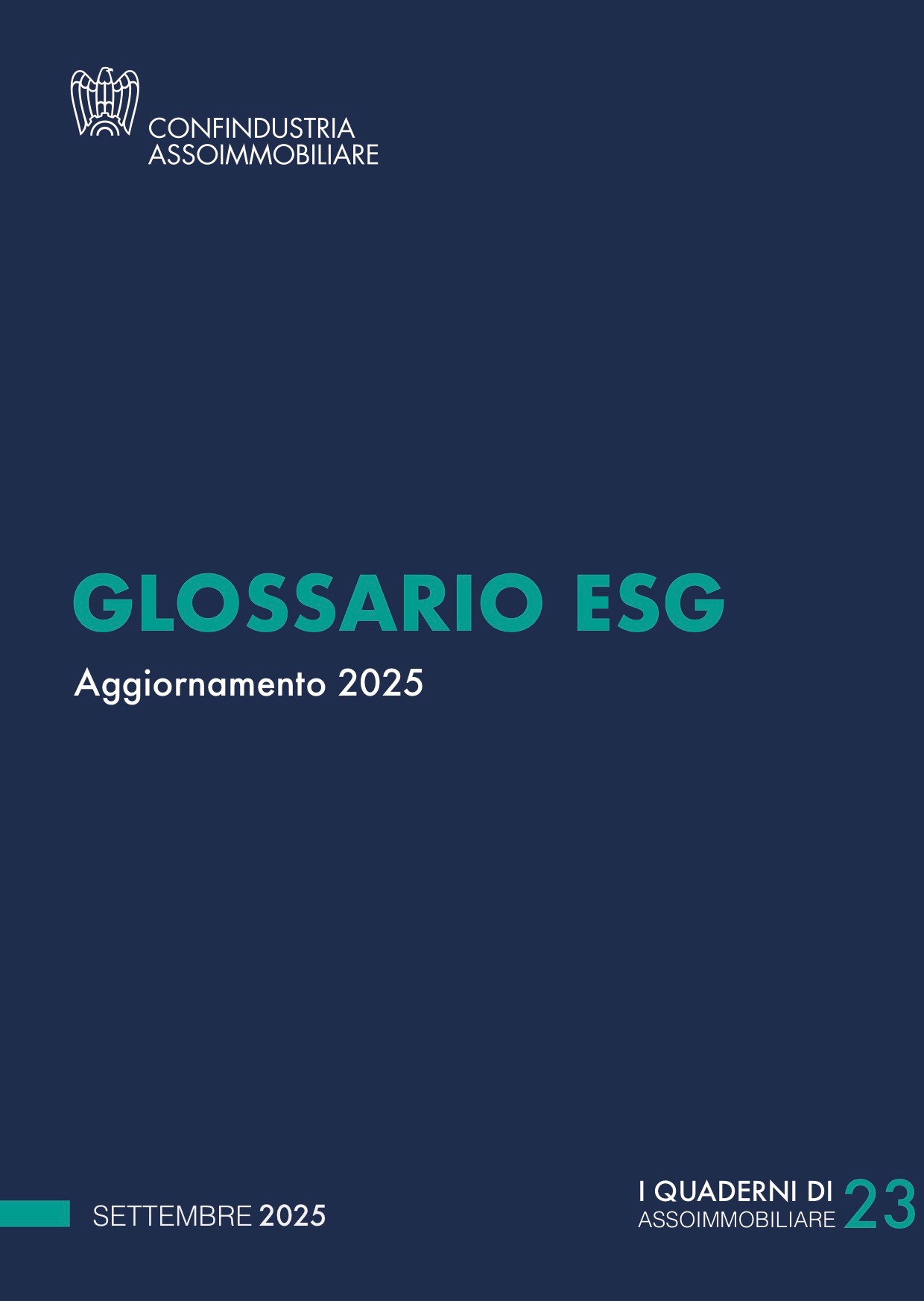 Glossario ESG. Aggiornamento 2025
