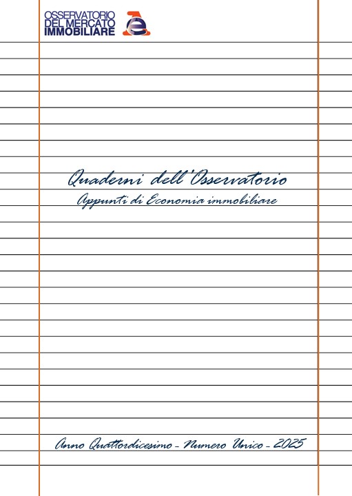 Le ricerche e le analisi sul mercato immobiliare italiano dell’Agenzia delle Entrate, nel nuovo Quaderno dell’Osservatorio