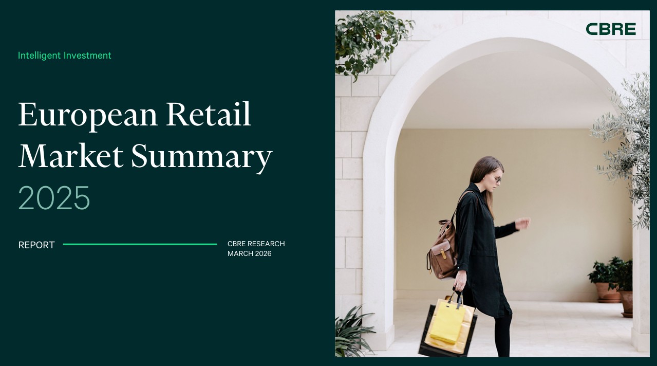 CBRE. Le performance del mercato retail europeo nel 2025